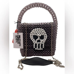 Bouffants & Broken Hearts Kendra Dandy Skull Bead Bag